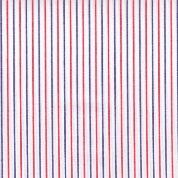 S110 ( White With Red & Navy Stripe )